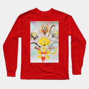 Moto Cats Long Sleeve T-Shirt